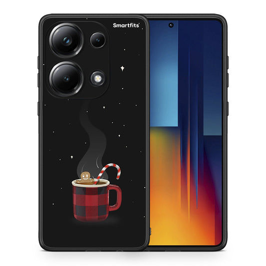 Θήκη Xiaomi Redmi Note 13 Pro 4G Xmas Bathing από τη Smartfits με σχέδιο στο πίσω μέρος και μαύρο περίβλημα | Xiaomi Redmi Note 13 Pro 4G Xmas Bathing case with colorful back and black bezels