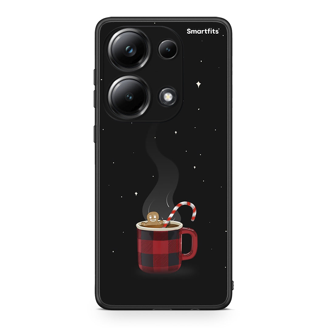 Xiaomi Redmi Note 13 Pro 4G Xmas Bathing θήκη από τη Smartfits με σχέδιο στο πίσω μέρος και μαύρο περίβλημα | Smartphone case with colorful back and black bezels by Smartfits