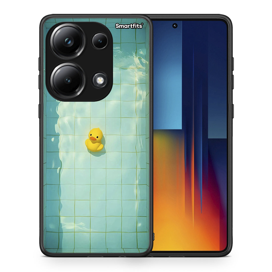 Θήκη Xiaomi Poco M6 Pro Yellow Duck από τη Smartfits με σχέδιο στο πίσω μέρος και μαύρο περίβλημα | Xiaomi Poco M6 Pro Yellow Duck case with colorful back and black bezels