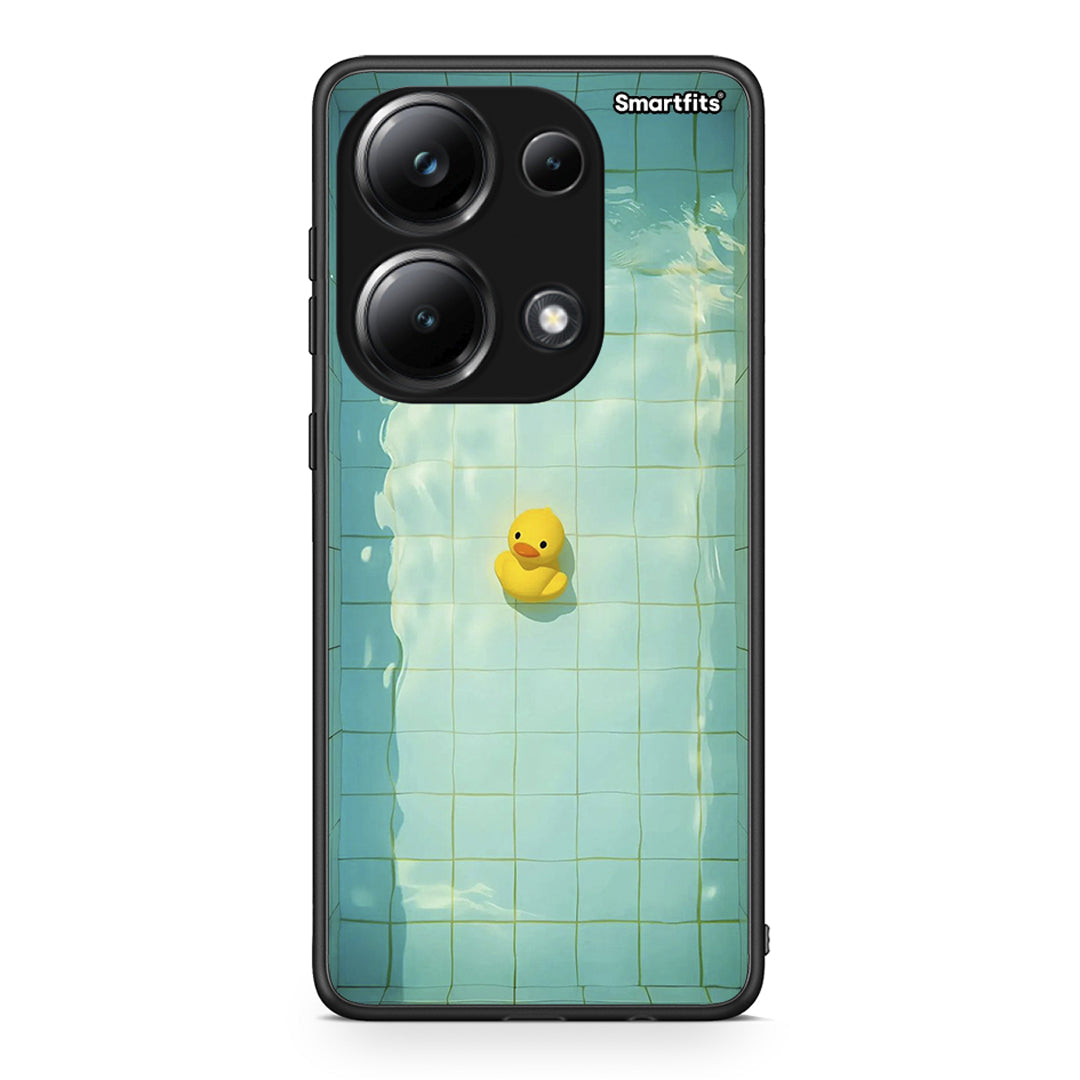 Xiaomi Poco M6 Pro Yellow Duck θήκη από τη Smartfits με σχέδιο στο πίσω μέρος και μαύρο περίβλημα | Smartphone case with colorful back and black bezels by Smartfits