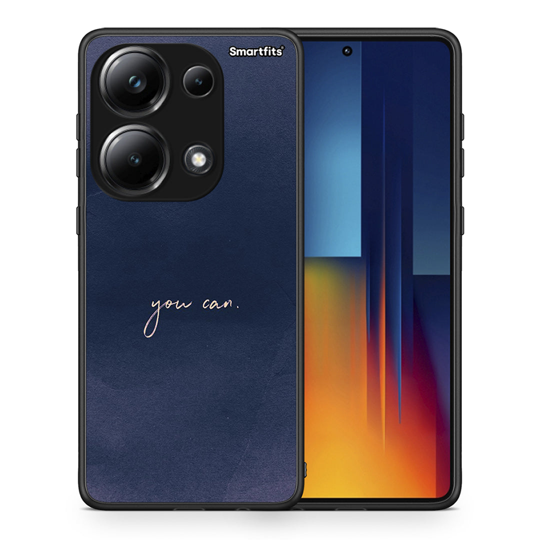 Θήκη Xiaomi Redmi Note 13 Pro 4G You Can από τη Smartfits με σχέδιο στο πίσω μέρος και μαύρο περίβλημα | Xiaomi Redmi Note 13 Pro 4G You Can case with colorful back and black bezels