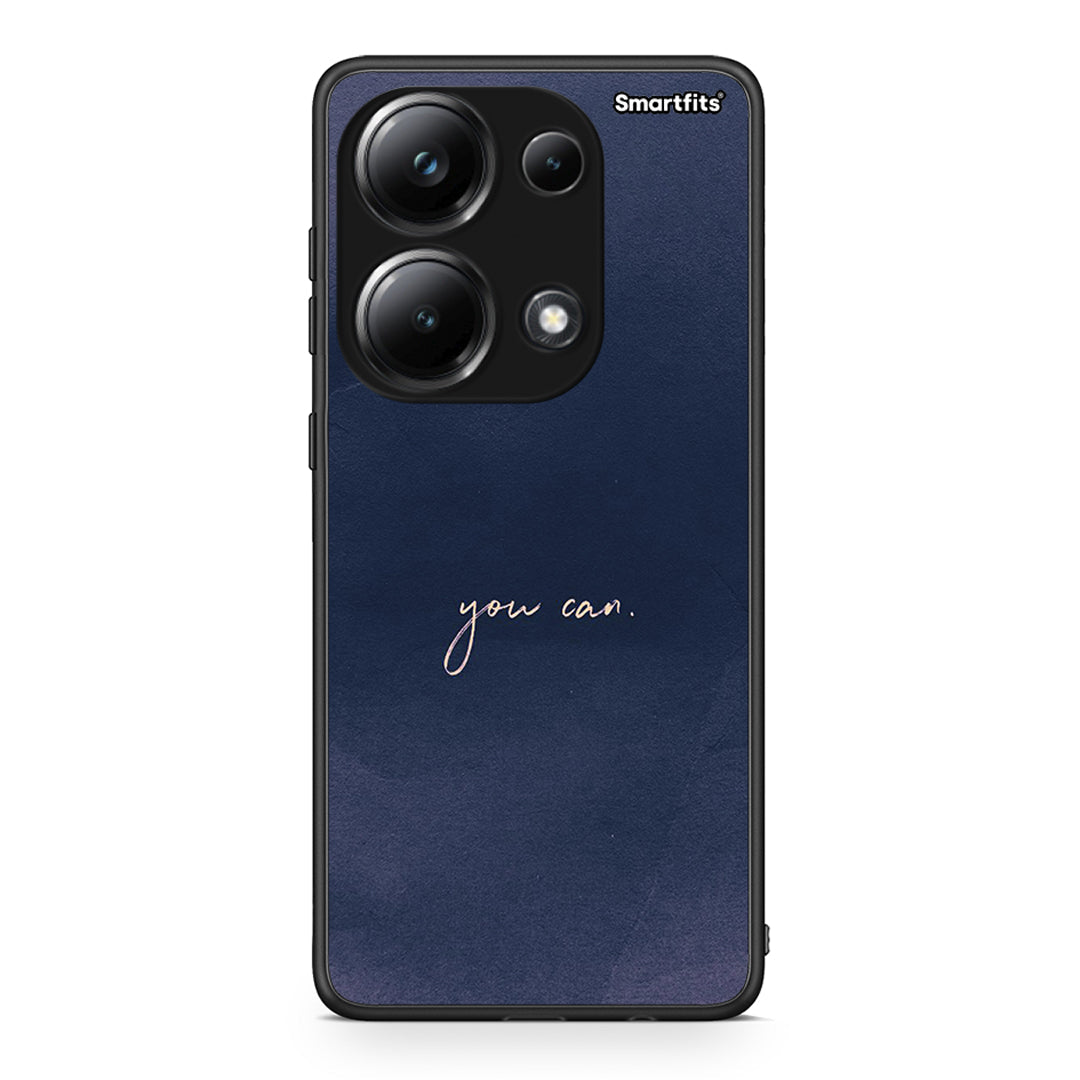 Xiaomi Poco M6 Pro You Can θήκη από τη Smartfits με σχέδιο στο πίσω μέρος και μαύρο περίβλημα | Smartphone case with colorful back and black bezels by Smartfits