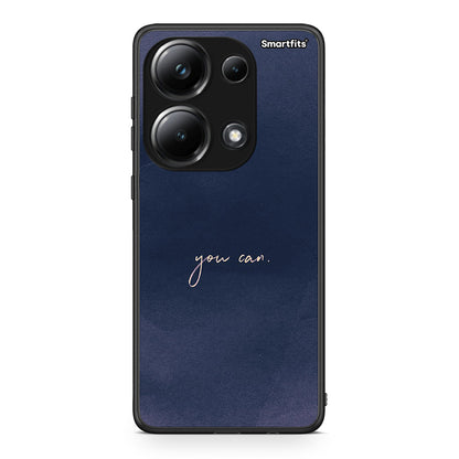 Xiaomi Poco M6 Pro You Can θήκη από τη Smartfits με σχέδιο στο πίσω μέρος και μαύρο περίβλημα | Smartphone case with colorful back and black bezels by Smartfits