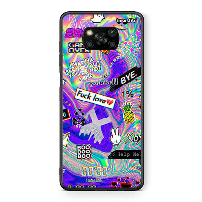 Θήκη Xiaomi Poco X3 Game Over από τη Smartfits με σχέδιο στο πίσω μέρος και μαύρο περίβλημα | Xiaomi Poco X3 Game Over case with colorful back and black bezels