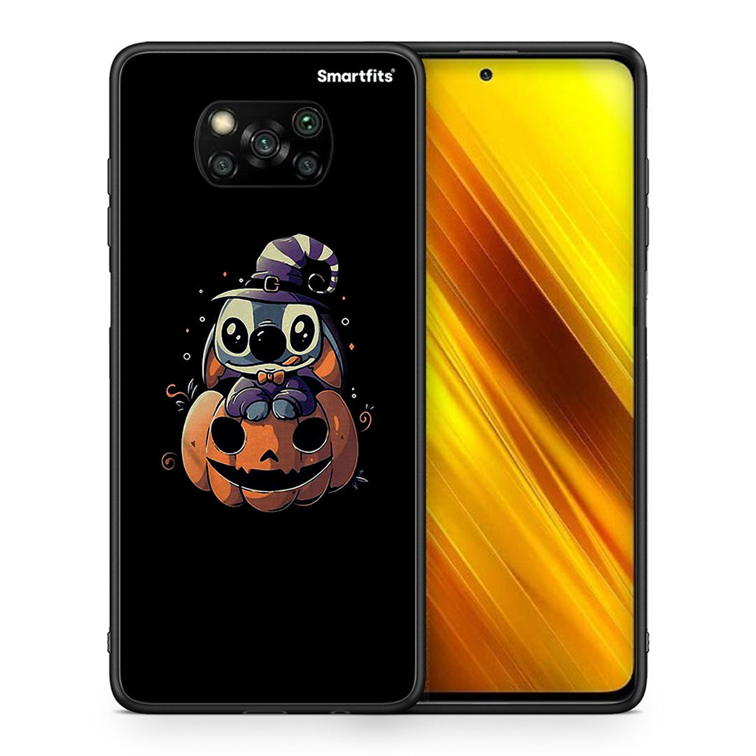 Θήκη Xiaomi Poco X3 Halloween Stitch από τη Smartfits με σχέδιο στο πίσω μέρος και μαύρο περίβλημα | Xiaomi Poco X3 Halloween Stitch case with colorful back and black bezels
