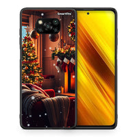 Thumbnail for Θήκη Xiaomi Poco X3 Home For Christmas από τη Smartfits με σχέδιο στο πίσω μέρος και μαύρο περίβλημα | Xiaomi Poco X3 Home For Christmas case with colorful back and black bezels