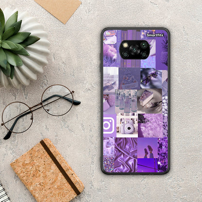 Purple Aesthetic Collage - Xiaomi Poco X3 / X3 Pro / X3 NFC θήκη