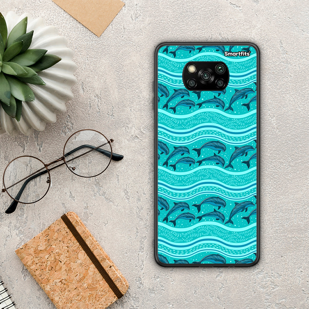 Swimming Dolphins - Xiaomi Poco X3 / X3 Pro / X3 NFC θήκη