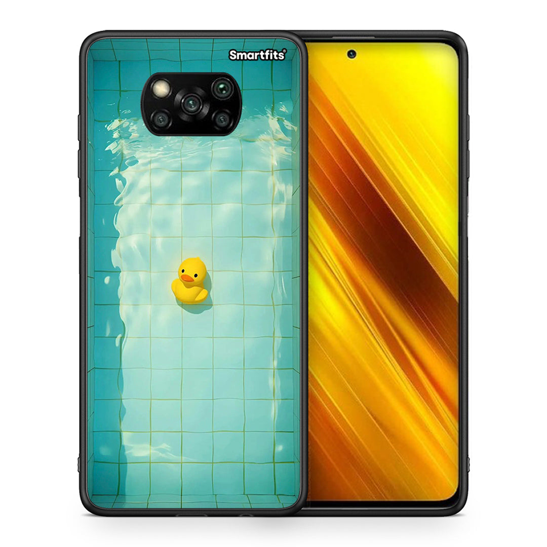 Θήκη Xiaomi Poco X3 Yellow Duck από τη Smartfits με σχέδιο στο πίσω μέρος και μαύρο περίβλημα | Xiaomi Poco X3 Yellow Duck case with colorful back and black bezels