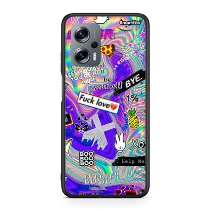 Xiaomi Poco X4 GT Game Over θήκη από τη Smartfits με σχέδιο στο πίσω μέρος και μαύρο περίβλημα | Smartphone case with colorful back and black bezels by Smartfits