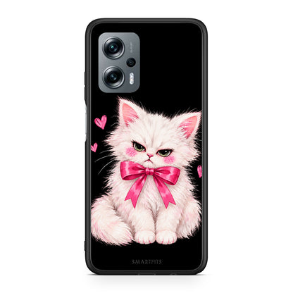 Θήκη Xiaomi Poco X4 GT Grumpy Party Kitten on Black από τη Smartfits με σχέδιο στο πίσω μέρος και μαύρο περίβλημα | Xiaomi Poco X4 GT Grumpy Party Kitten on Black case with colorful back and black bezels