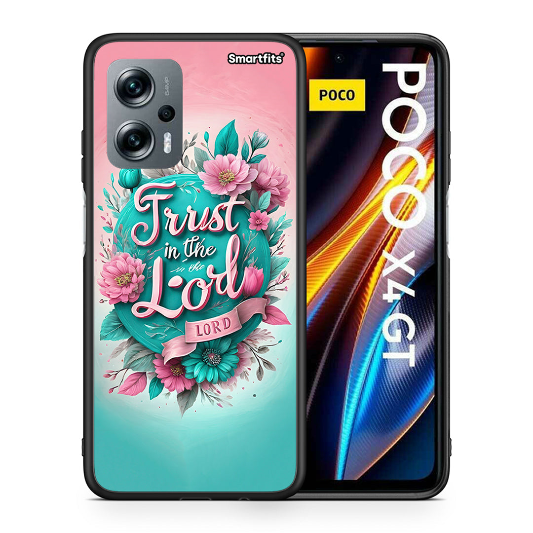 Θήκη Xiaomi Poco X4 GT Lord Trust από τη Smartfits με σχέδιο στο πίσω μέρος και μαύρο περίβλημα | Xiaomi Poco X4 GT Lord Trust case with colorful back and black bezels