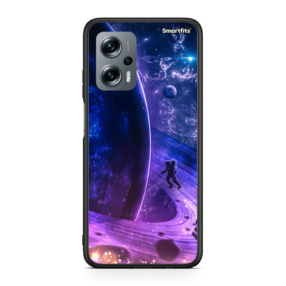 Xiaomi Poco X4 GT Lost Astronaut θήκη από τη Smartfits με σχέδιο στο πίσω μέρος και μαύρο περίβλημα | Smartphone case with colorful back and black bezels by Smartfits