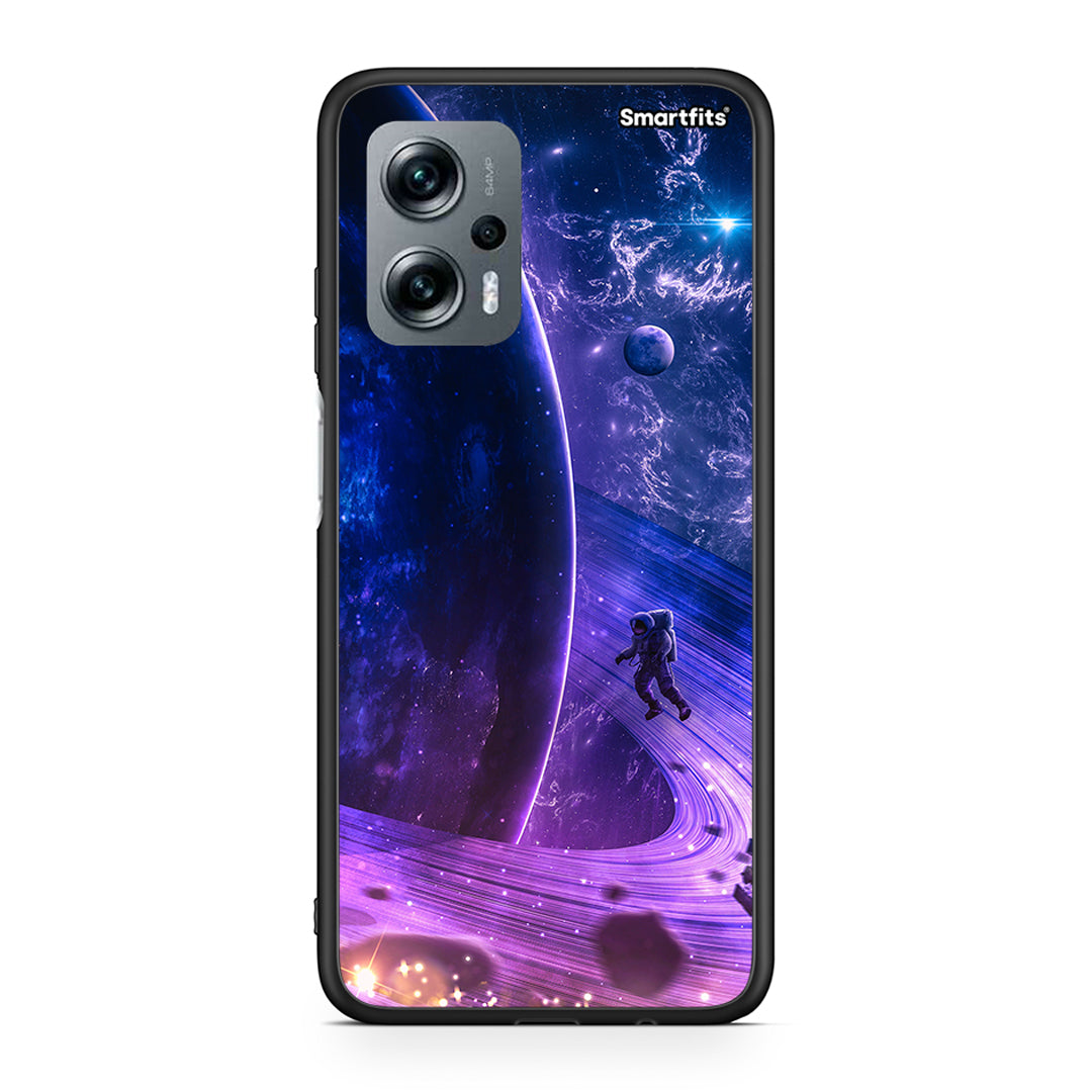 Xiaomi Poco X4 GT Lost Astronaut θήκη από τη Smartfits με σχέδιο στο πίσω μέρος και μαύρο περίβλημα | Smartphone case with colorful back and black bezels by Smartfits