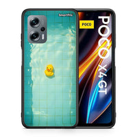 Thumbnail for Θήκη Xiaomi Poco X4 GT Yellow Duck από τη Smartfits με σχέδιο στο πίσω μέρος και μαύρο περίβλημα | Xiaomi Poco X4 GT Yellow Duck case with colorful back and black bezels