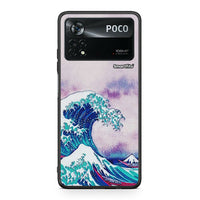 Thumbnail for Xiaomi Poco X4 Pro 5G Blue Waves θήκη από τη Smartfits με σχέδιο στο πίσω μέρος και μαύρο περίβλημα | Smartphone case with colorful back and black bezels by Smartfits