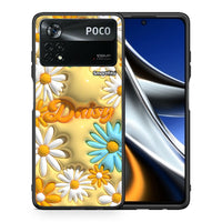 Thumbnail for Θήκη Xiaomi Poco X4 Pro 5G Bubble Daisies από τη Smartfits με σχέδιο στο πίσω μέρος και μαύρο περίβλημα | Xiaomi Poco X4 Pro 5G Bubble Daisies case with colorful back and black bezels