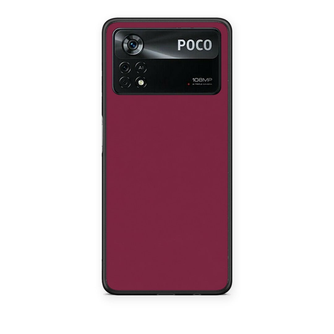 Θήκη Xiaomi Poco X4 Pro 5G Burgundy από τη Smartfits με σχέδιο στο πίσω μέρος και μαύρο περίβλημα | Xiaomi Poco X4 Pro 5G Burgundy case with colorful back and black bezels