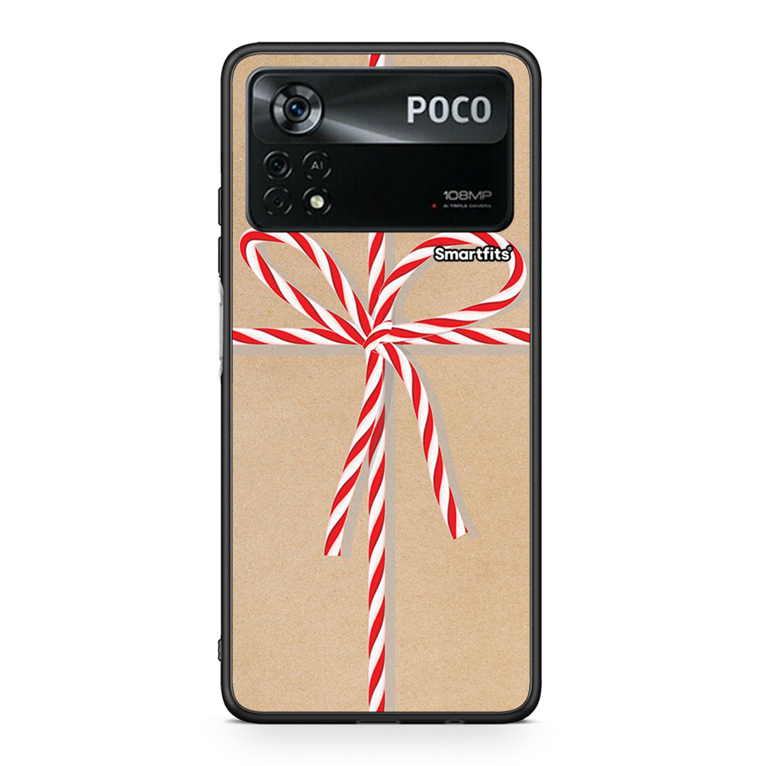 Xiaomi Poco X4 Pro 5G Christmas Gift θήκη από τη Smartfits με σχέδιο στο πίσω μέρος και μαύρο περίβλημα | Smartphone case with colorful back and black bezels by Smartfits