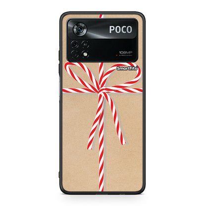 Xiaomi Poco X4 Pro 5G Christmas Gift θήκη από τη Smartfits με σχέδιο στο πίσω μέρος και μαύρο περίβλημα | Smartphone case with colorful back and black bezels by Smartfits