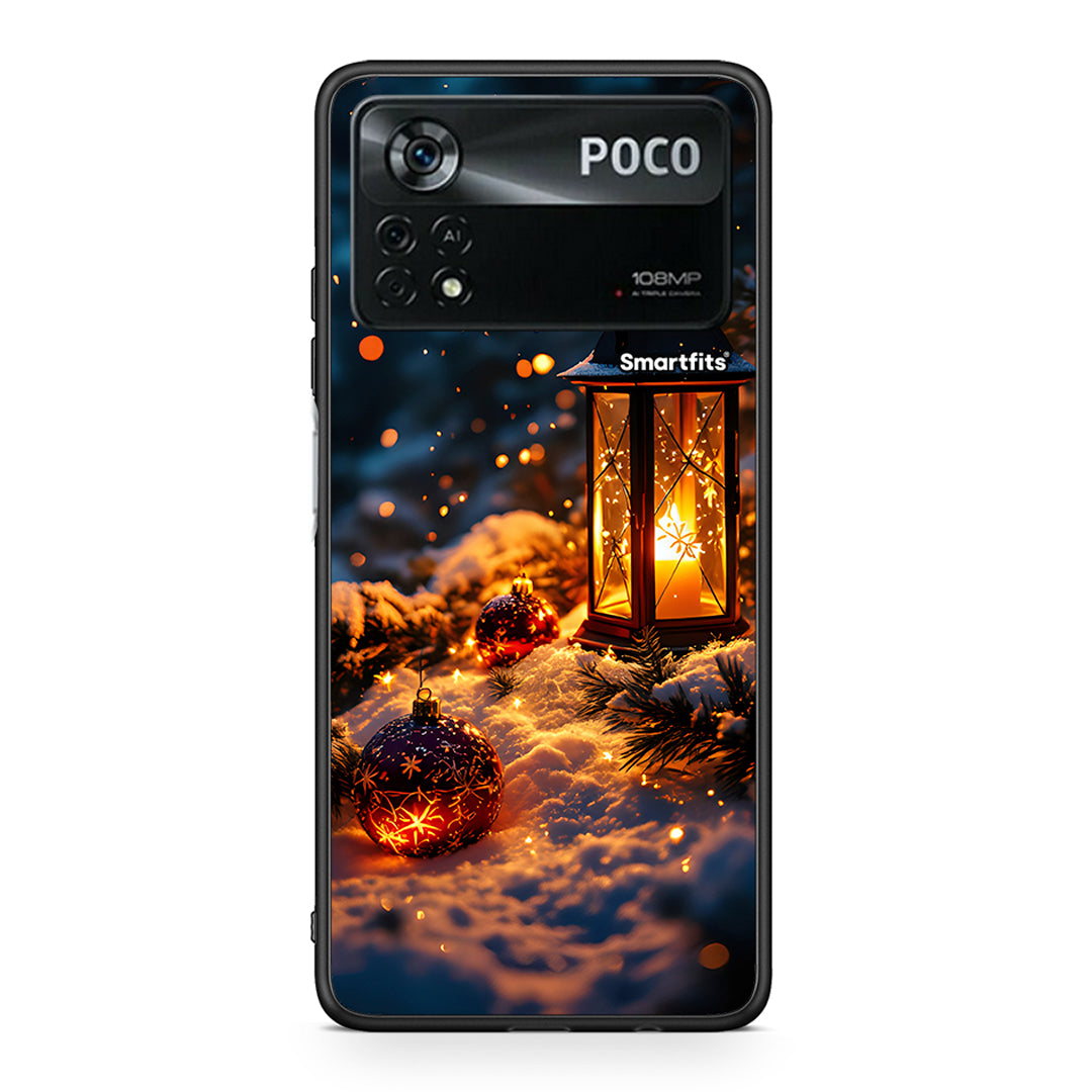 Xiaomi Poco X4 Pro 5G Christmas Ornaments θήκη από τη Smartfits με σχέδιο στο πίσω μέρος και μαύρο περίβλημα | Smartphone case with colorful back and black bezels by Smartfits