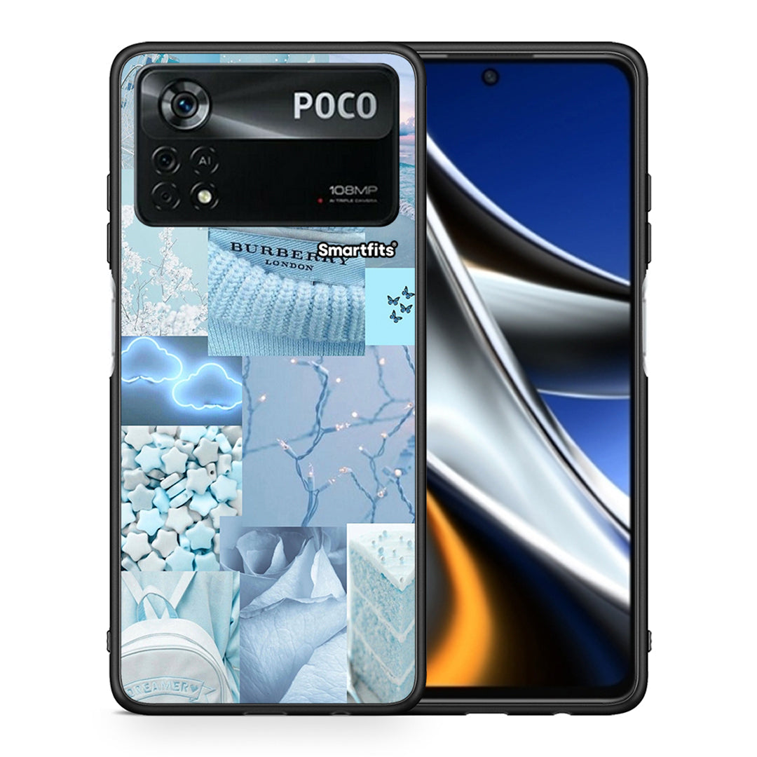 Θήκη Xiaomi Poco X4 Pro 5G Ciel Aesthetic Collage από τη Smartfits με σχέδιο στο πίσω μέρος και μαύρο περίβλημα | Xiaomi Poco X4 Pro 5G Ciel Aesthetic Collage case with colorful back and black bezels