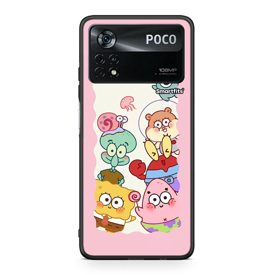 Xiaomi Poco X4 Pro 5G Cute Companion θήκη από τη Smartfits με σχέδιο στο πίσω μέρος και μαύρο περίβλημα | Smartphone case with colorful back and black bezels by Smartfits
