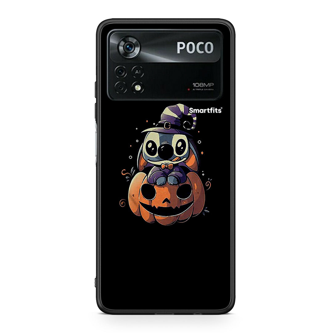 Xiaomi Poco X4 Pro 5G Halloween Stitch θήκη από τη Smartfits με σχέδιο στο πίσω μέρος και μαύρο περίβλημα | Smartphone case with colorful back and black bezels by Smartfits