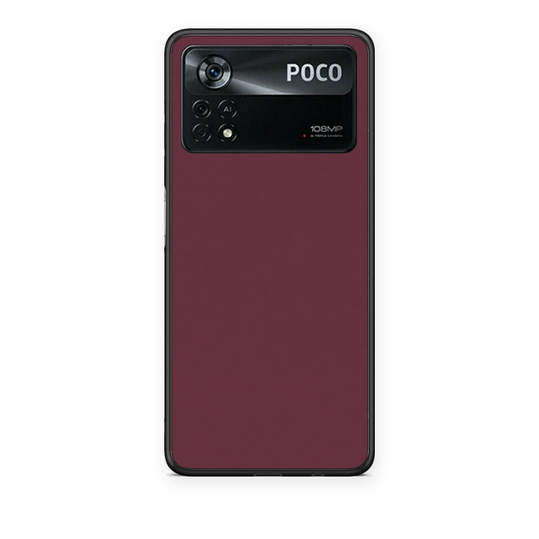 Θήκη Xiaomi Poco X4 Pro 5G Muted Burgundy από τη Smartfits με σχέδιο στο πίσω μέρος και μαύρο περίβλημα | Xiaomi Poco X4 Pro 5G Muted Burgundy case with colorful back and black bezels