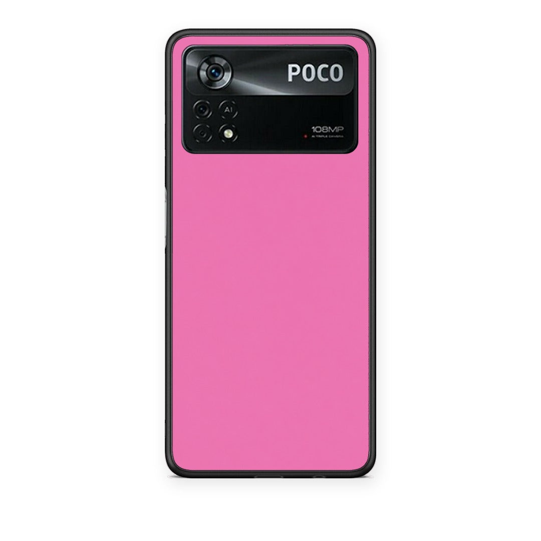 Θήκη Xiaomi Poco X4 Pro 5G Rose Pink από τη Smartfits με σχέδιο στο πίσω μέρος και μαύρο περίβλημα | Xiaomi Poco X4 Pro 5G Rose Pink case with colorful back and black bezels