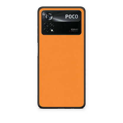 Θήκη Xiaomi Poco X4 Pro 5G Tangerine Orange από τη Smartfits με σχέδιο στο πίσω μέρος και μαύρο περίβλημα | Xiaomi Poco X4 Pro 5G Tangerine Orange case with colorful back and black bezels