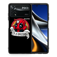 Thumbnail for Θήκη Xiaomi Poco X4 Pro 5G Unicorn Deadpool από τη Smartfits με σχέδιο στο πίσω μέρος και μαύρο περίβλημα | Xiaomi Poco X4 Pro 5G Unicorn Deadpool case with colorful back and black bezels