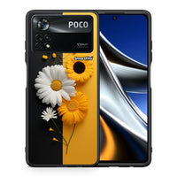 Thumbnail for Θήκη Xiaomi Poco X4 Pro 5G Yellow Daisies από τη Smartfits με σχέδιο στο πίσω μέρος και μαύρο περίβλημα | Xiaomi Poco X4 Pro 5G Yellow Daisies case with colorful back and black bezels