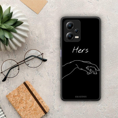 Θήκη Xiaomi Redmi Note 12 5G Aesthetic Love 1 από τη Smartfits με σχέδιο στο πίσω μέρος και μαύρο περίβλημα | Xiaomi Redmi Note 12 5G Aesthetic Love 1 Case with Colorful Back and Black Bezels
