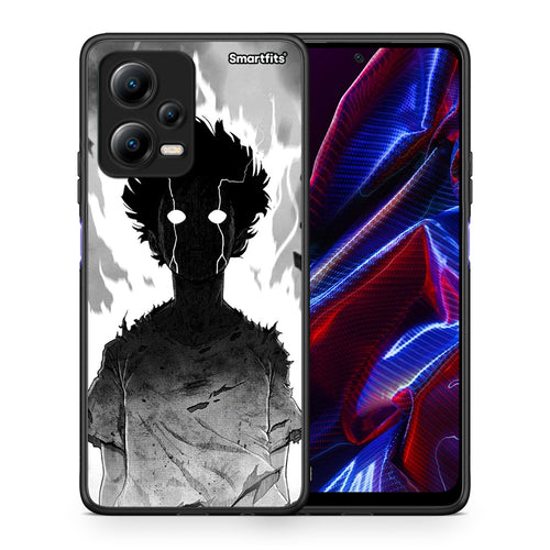 Θήκη Xiaomi Redmi Note 12 5G Anime Boy από τη Smartfits με σχέδιο στο πίσω μέρος και μαύρο περίβλημα | Xiaomi Redmi Note 12 5G Anime Boy Case with Colorful Back and Black Bezels