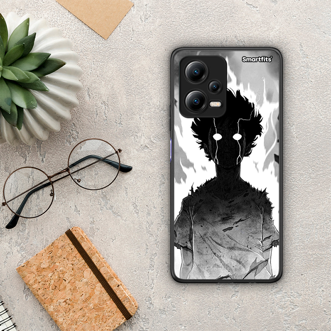 Θήκη Xiaomi Redmi Note 12 5G Anime Boy από τη Smartfits με σχέδιο στο πίσω μέρος και μαύρο περίβλημα | Xiaomi Redmi Note 12 5G Anime Boy Case with Colorful Back and Black Bezels