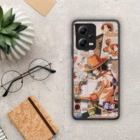 Thumbnail for Θήκη Xiaomi Redmi Note 12 5G Anime Collage από τη Smartfits με σχέδιο στο πίσω μέρος και μαύρο περίβλημα | Xiaomi Redmi Note 12 5G Anime Collage Case with Colorful Back and Black Bezels