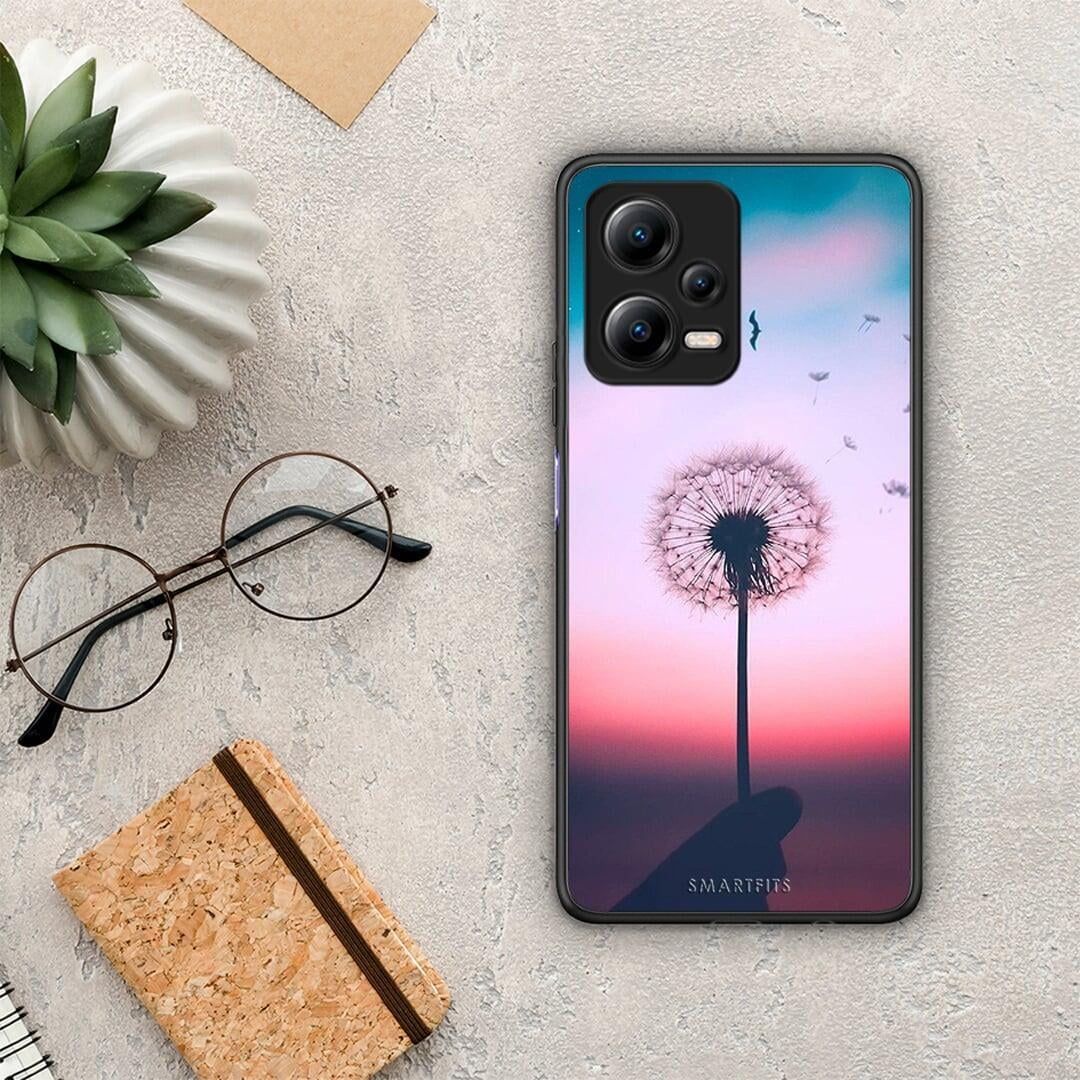 Θήκη Xiaomi Redmi Note 12 5G Boho Wish από τη Smartfits με σχέδιο στο πίσω μέρος και μαύρο περίβλημα | Xiaomi Redmi Note 12 5G Boho Wish Case with Colorful Back and Black Bezels