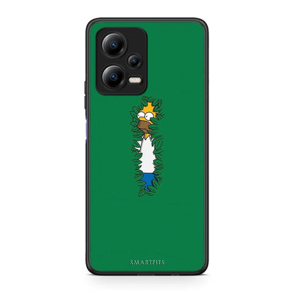 Θήκη Xiaomi Redmi Note 12 5G Bush Man από τη Smartfits με σχέδιο στο πίσω μέρος και μαύρο περίβλημα | Xiaomi Redmi Note 12 5G Bush Man Case with Colorful Back and Black Bezels