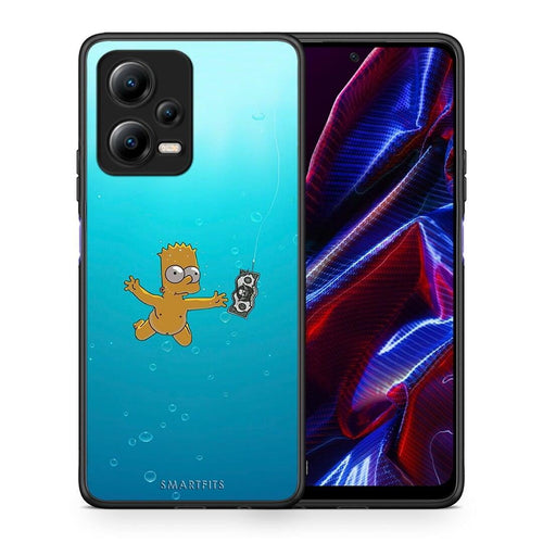 Θήκη Xiaomi Redmi Note 12 5G Chasing Money από τη Smartfits με σχέδιο στο πίσω μέρος και μαύρο περίβλημα | Xiaomi Redmi Note 12 5G Chasing Money Case with Colorful Back and Black Bezels