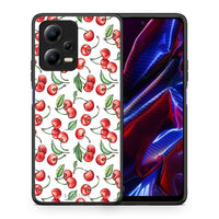 Thumbnail for Θήκη Xiaomi Redmi Note 12 5G Cherry Summer από τη Smartfits με σχέδιο στο πίσω μέρος και μαύρο περίβλημα | Xiaomi Redmi Note 12 5G Cherry Summer Case with Colorful Back and Black Bezels