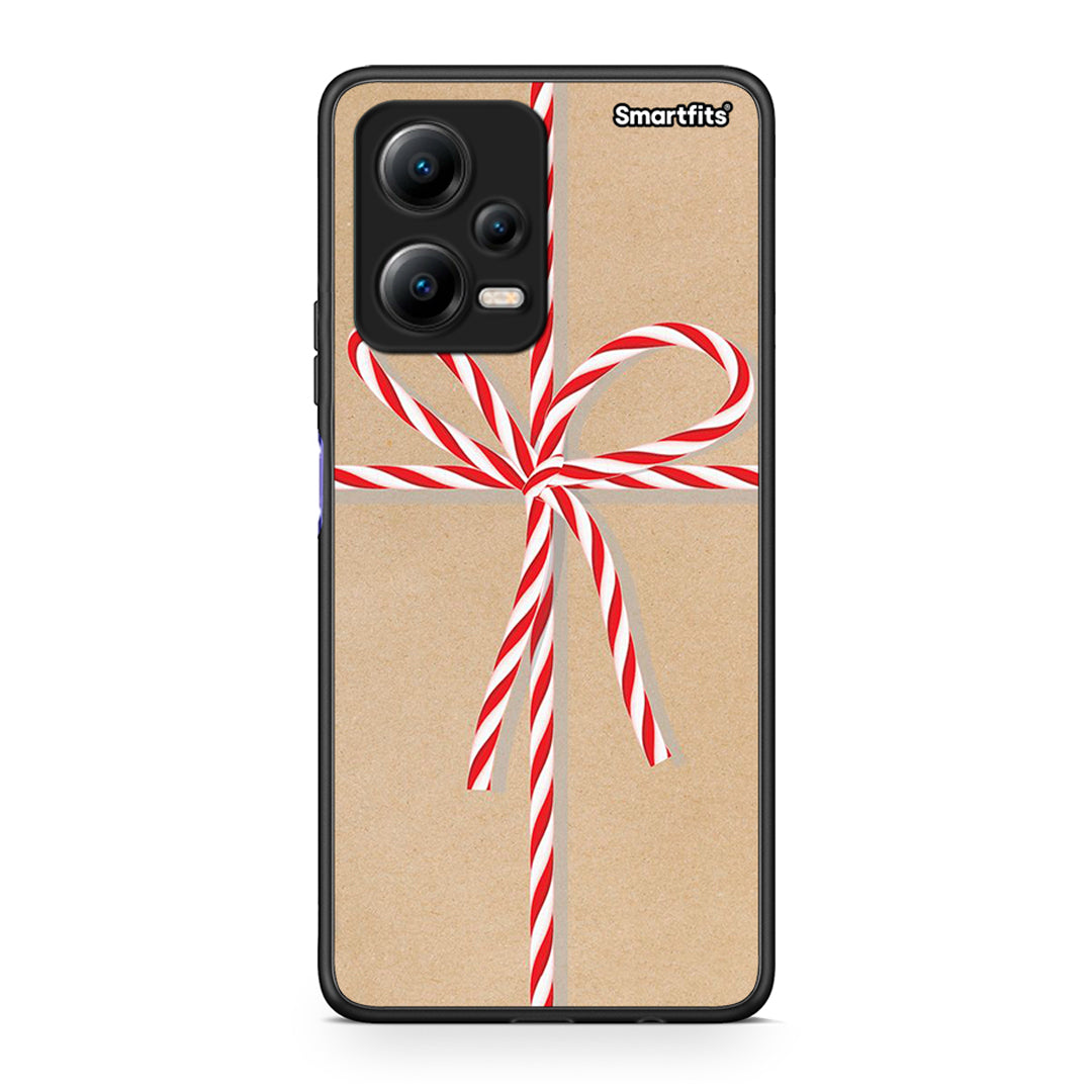 Θήκη Xiaomi Poco X5 5G Dual Christmas Gift από τη Smartfits με σχέδιο στο πίσω μέρος και μαύρο περίβλημα | Xiaomi Poco X5 5G Dual Christmas Gift Case with Colorful Back and Black Bezels