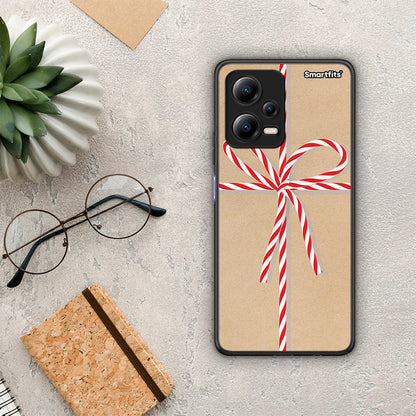 Θήκη Xiaomi Poco X5 5G Dual Christmas Gift από τη Smartfits με σχέδιο στο πίσω μέρος και μαύρο περίβλημα | Xiaomi Poco X5 5G Dual Christmas Gift Case with Colorful Back and Black Bezels