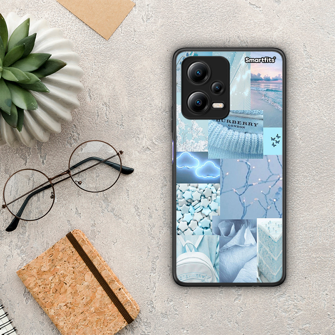 Θήκη Xiaomi Poco X5 5G Dual Ciel Aesthetic Collage από τη Smartfits με σχέδιο στο πίσω μέρος και μαύρο περίβλημα | Xiaomi Poco X5 5G Dual Ciel Aesthetic Collage Case with Colorful Back and Black Bezels