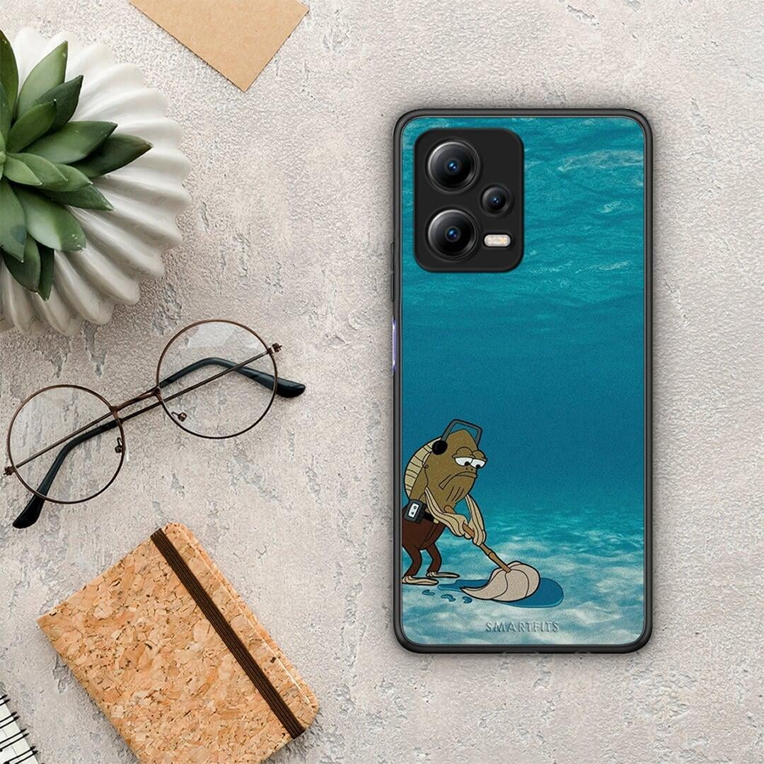 Θήκη Xiaomi Redmi Note 12 5G Clean The Ocean από τη Smartfits με σχέδιο στο πίσω μέρος και μαύρο περίβλημα | Xiaomi Redmi Note 12 5G Clean The Ocean Case with Colorful Back and Black Bezels