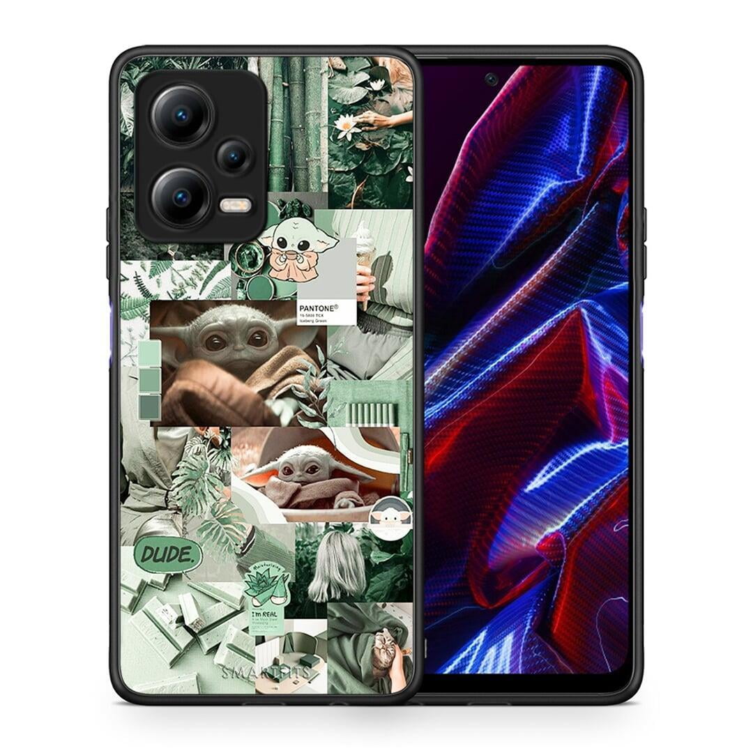 Θήκη Xiaomi Redmi Note 12 5G Collage Dude από τη Smartfits με σχέδιο στο πίσω μέρος και μαύρο περίβλημα | Xiaomi Redmi Note 12 5G Collage Dude Case with Colorful Back and Black Bezels