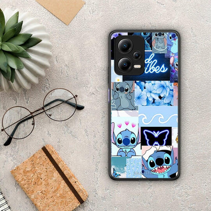 Θήκη Xiaomi Redmi Note 12 5G Collage Good Vibes από τη Smartfits με σχέδιο στο πίσω μέρος και μαύρο περίβλημα | Xiaomi Redmi Note 12 5G Collage Good Vibes Case with Colorful Back and Black Bezels