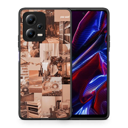 Θήκη Xiaomi Redmi Note 12 5G Collage You Can από τη Smartfits με σχέδιο στο πίσω μέρος και μαύρο περίβλημα | Xiaomi Redmi Note 12 5G Collage You Can Case with Colorful Back and Black Bezels