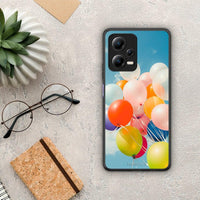 Thumbnail for Θήκη Xiaomi Redmi Note 12 5G Colorful Balloons από τη Smartfits με σχέδιο στο πίσω μέρος και μαύρο περίβλημα | Xiaomi Redmi Note 12 5G Colorful Balloons Case with Colorful Back and Black Bezels