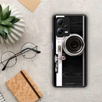 Θήκη Xiaomi Redmi Note 12 5G Emily In Paris από τη Smartfits με σχέδιο στο πίσω μέρος και μαύρο περίβλημα | Xiaomi Redmi Note 12 5G Emily In Paris Case with Colorful Back and Black Bezels